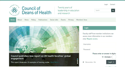 Desktop Screenshot of councilofdeans.org.uk