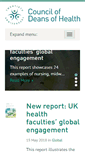 Mobile Screenshot of councilofdeans.org.uk