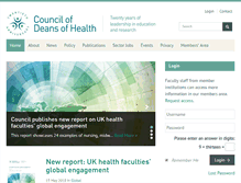 Tablet Screenshot of councilofdeans.org.uk